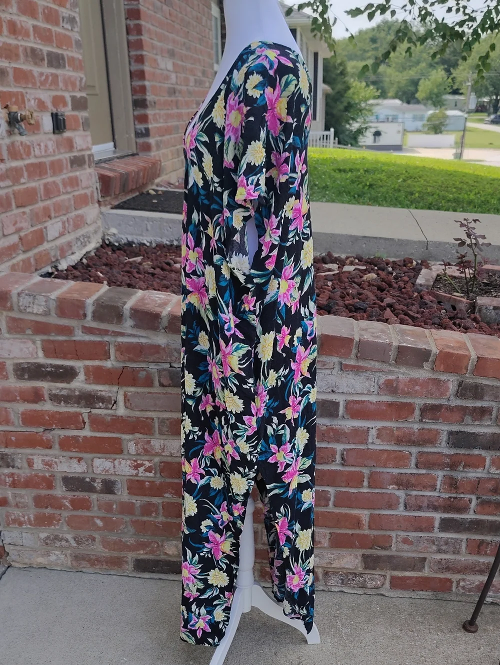Torrid Washable Gauze Side Slits Caftan Cover-Up Maxi Dress Size 3/3X Bohemian